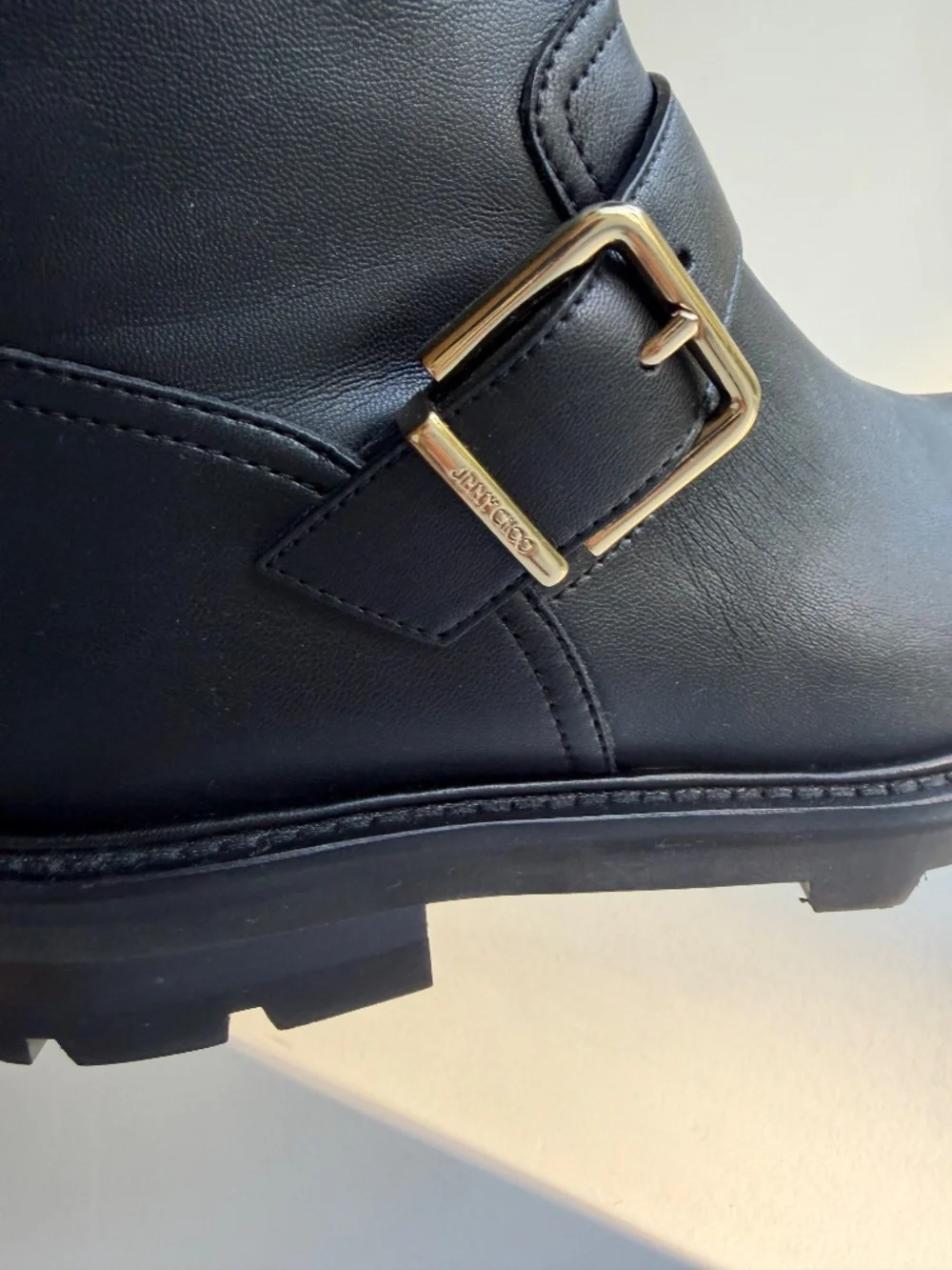JIMMY CHOO Biker Over The Knee Boots